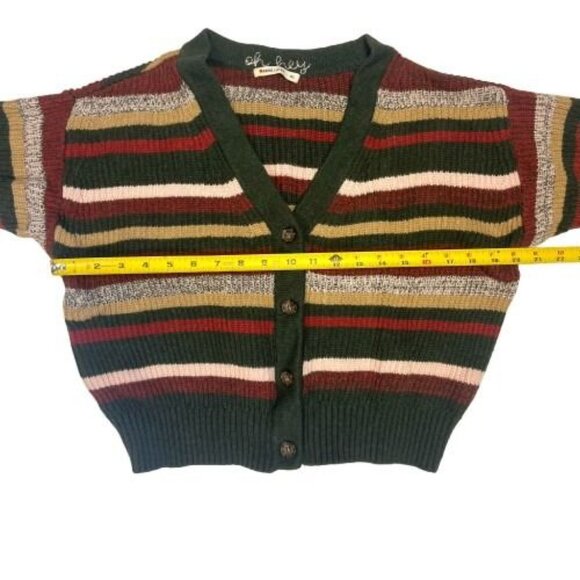 Marine Layer Robin Stripe Crop Cardigan - Picture 4 of 7